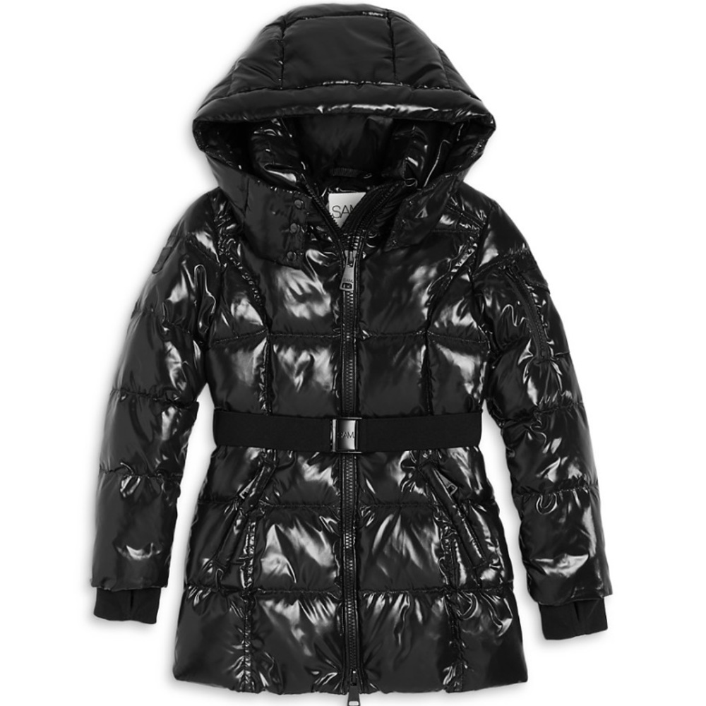 Girls Sam Puffy Belted Coat.